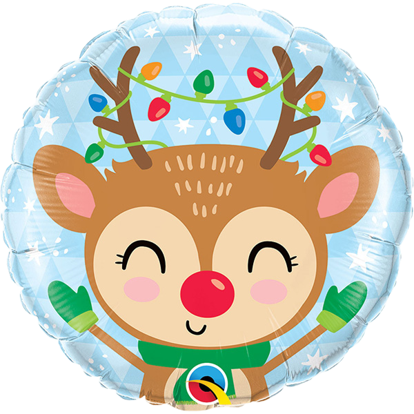 Standard Reindeer & Colored Lights